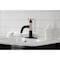Kingston Brass KSD2826RX Single-Handle Bathroom Faucet with Push Pop-Up, Matte Black/Polished Nickel KSD2826RX - alternate 3